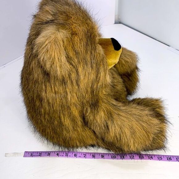 A&A Plush Inc Vintage Brown Black Bear Plush Stuffed Animal 15" 1992 Furry Soft - Picture 7 of 12